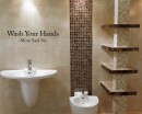 Wash Your Hands Quotes Wall Art Stickers